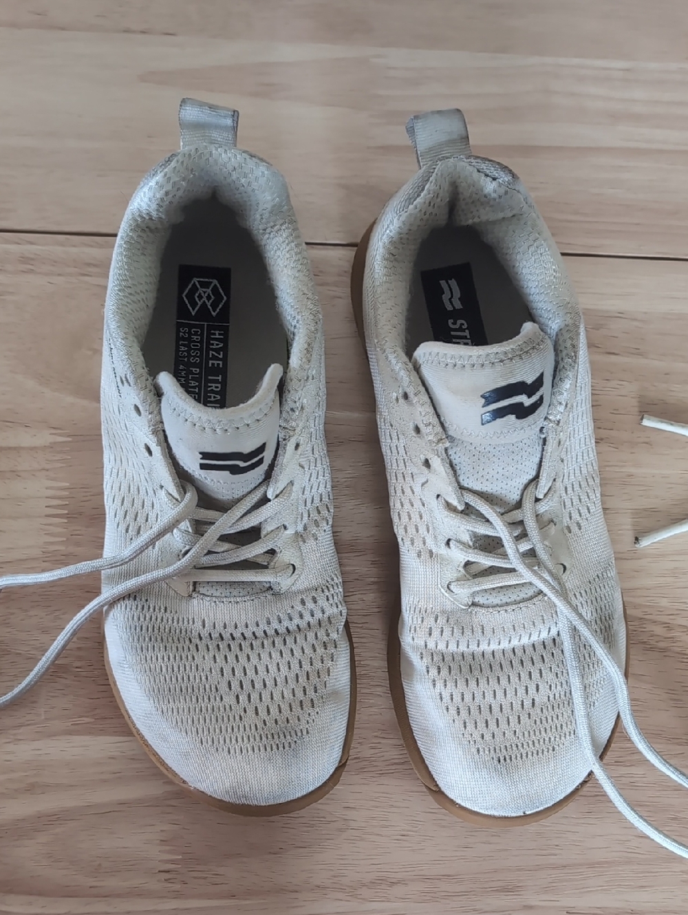Strike Movement Haze Trainer Beige Knit with Gum Sole